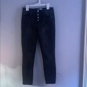 Black high rise pants